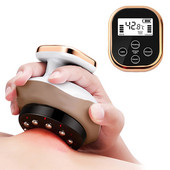 Elektrinis masažuoklis Guasha šveitimas vakuuminis siurbtukas EMS Ventosas anticeliulitinė magnetinė terapija riebalų deginimo priemonė lieknėjimas