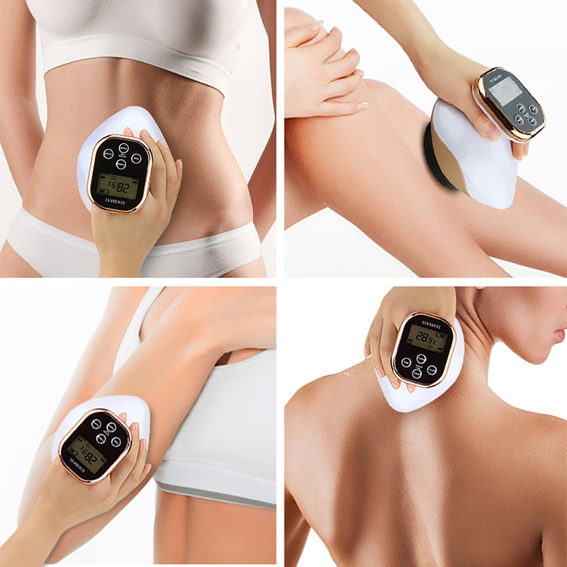 Elektrinis masažuoklis Guasha šveitimas vakuuminis siurbtukas EMS Ventosas anticeliulitinė magnetinė terapija riebalų deginimo priemonė lieknėjimas