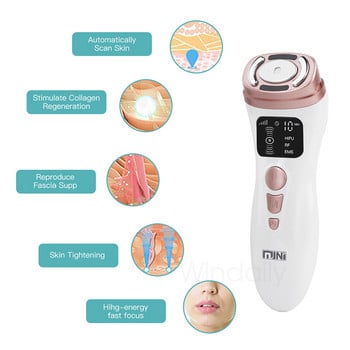 3 σε 1 Mini Hifu Machine Ultrasound RF EMS Facial Beauty Device Face Neck Lifting Σύσφιξη Αναζωογόνηση του δέρματος Προϊόν περιποίησης δέρματος