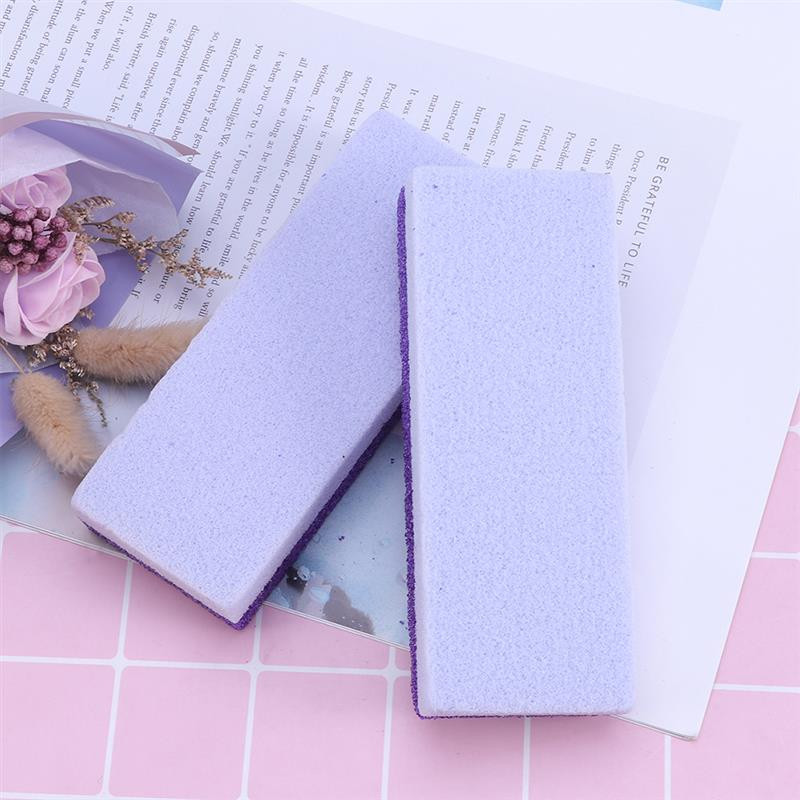 6db Lábápoló hámlasztó pedikűr eszköz Láb habkő tömb bőrkeményedés eltávolító súroló kemény bőr eltávolító tisztító lila