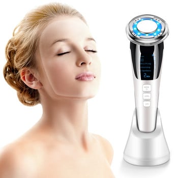 Face Photon RF Radio Frequence EMS Мезотерапия Led Light Therapy Microcurrent Ultrasonic Vibration Face Lifting Massager