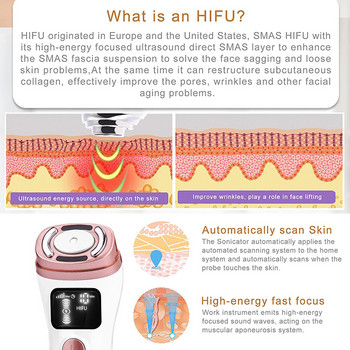 ΝΕΟ Μηχάνημα Mini HIFU Μηχανή Υπερήχων RF Fadiofrecuencia EMS Microcurrent Lift Firm Tightening Skin Wrinkle Skin Product Care
