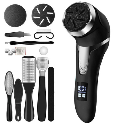 Punjiva električna rašpa za stopala Električna brusilica za stopala za pedikuru IPX7 Vodootporna 3 glave za brušenje za uklanjanje mrtve kože stopala