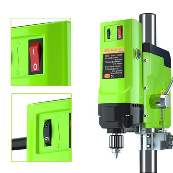 ALLSOME 1-16mm Mini Bench Drill Drill Machine Drilling Machine Variable Speed Drilling for DIY Wood Metal Electric Tools