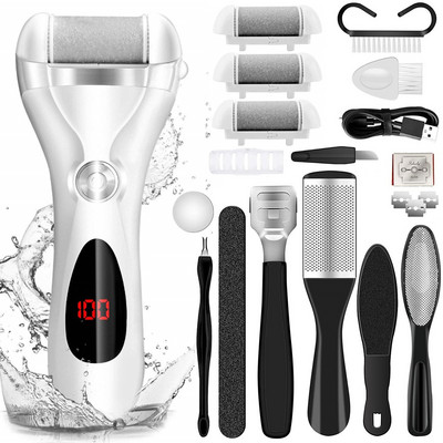 NOVÝ elektrický pilník na nohy, brúska na odstraňovač mozoľov, tvrdá odumretá suchá koža, odstraňovanie zubov, nástroje na pedikúru na chodidlách, nabíjateľná sada nástrojov na starostlivosť o nohy