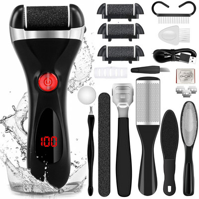 NOVÝ elektrický pilník na nohy, brúska na odstraňovač mozoľov, tvrdá odumretá suchá koža, odstraňovanie zubov, nástroje na pedikúru na chodidlách, nabíjateľná sada nástrojov na starostlivosť o nohy