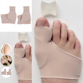 1 pár Bunion Corrector Gel Pad Stretch Nylon Hallux Valgus Protector Guard Toe Separator Ortopéd Protector New Hot