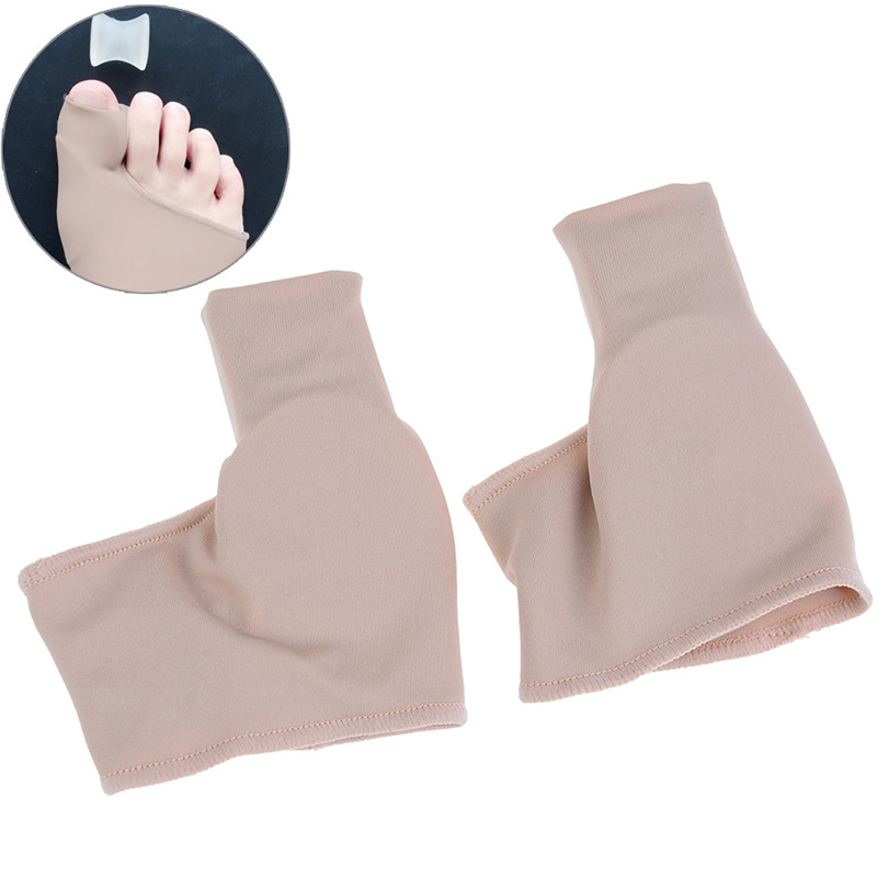 1 pár Bunion Corrector Gel Pad Stretch Nylon Hallux Valgus Protector Guard Toe Separator Ortopéd Protector New Hot