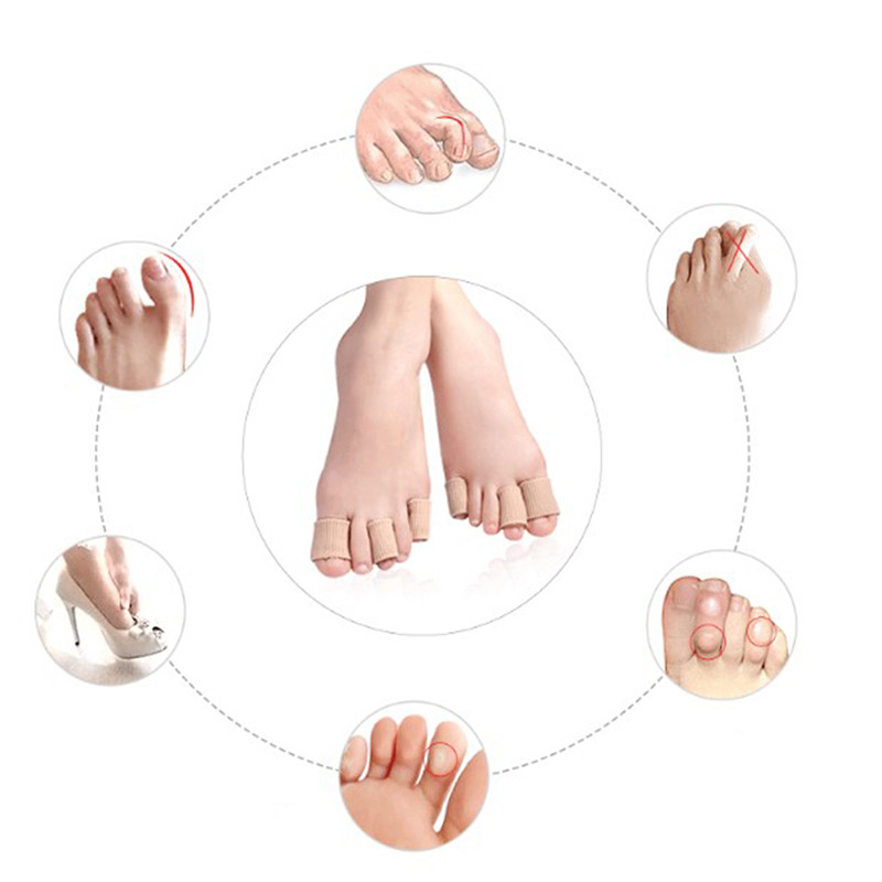 Tkanina Štitnik za nožne prste Separator Aplikator Pedikura Sredstvo za uklanjanje žuljeva Sredstvo za ublažavanje bolova u rukama Mekana silikonska cijev Alat za njegu stopala