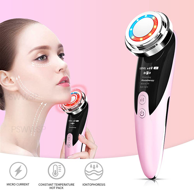 Masaj facial Dispozitiv de lifting facial cu ultrasunete LED cu radiofrecvență Întinerirea pielii Îndepărtarea ridurilor Cremă hidratantă pentru față Instrumente de îngrijire a pielii