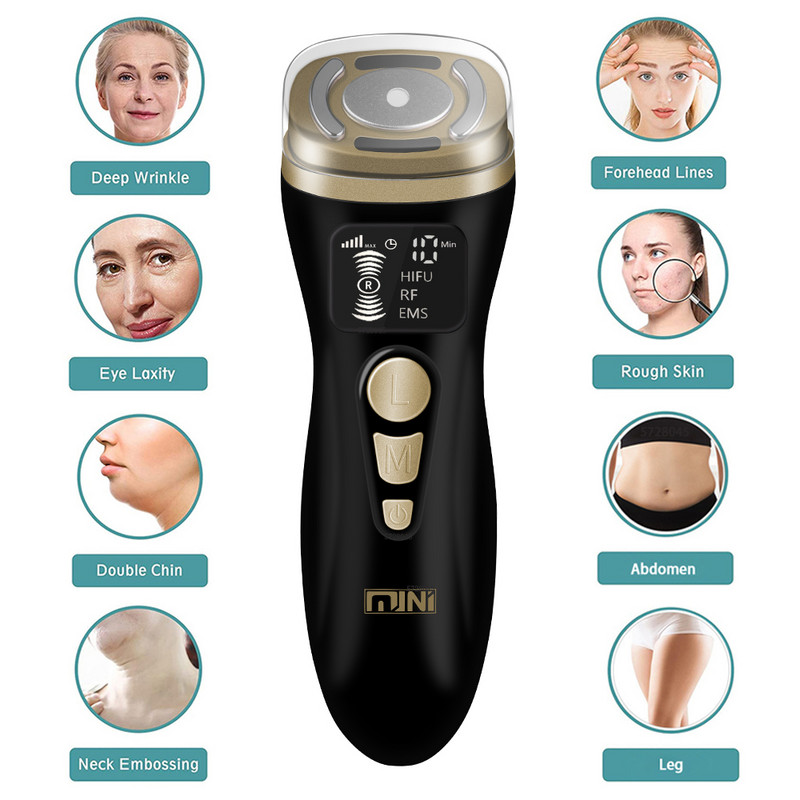 2.0 Mini HIFU Machine Skin Care Μικρορεύμα RF ραδιοσυχνοτήτων EMS για σύσφιξη δέρματος Lifting Sagging Wrinkles Face Massager
