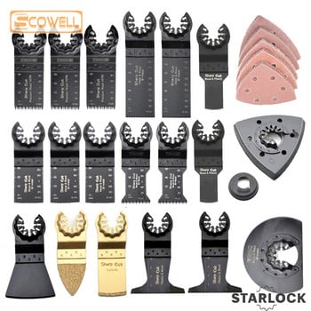 Έκπτωση 30% HCS/Japan-tooth/Διμεταλλικό Starlock Plunge Oscillating Tool Multi-function Tool Saw Blades Renovator Trimmer Scraper Blade