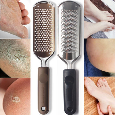 2 vnt Pėdų Rasp File Foot Care Hard Dead Callus Remover Šveičiamasis pedikiūras Daugkartinio naudojimo Easy Clean Pedikiūro įrankiai Gold Black