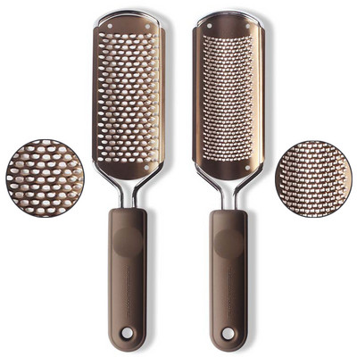 2 db Foot Rasp File lábápoló Hard Dead bőrkeményedés eltávolító Hámlasztó pedikűr Újrafelhasználható Easy Clean pedikűr eszközök Arany Fekete
