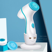 Arctisztító kefe Sonic Nu Face Spin kefekészlet Galvanica Facial Spa System a bőr mélytisztításához Távolítsa el a mitesszer gépet