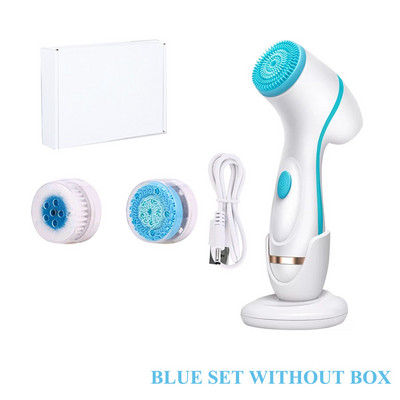 Arctisztító kefe Sonic Nu Face Spin kefekészlet Galvanica Facial Spa System a bőr mélytisztításához Távolítsa el a mitesszer gépet