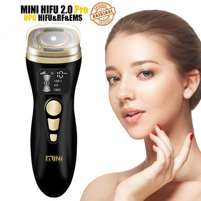HIFU 2.0 Black Magic Mini HIFU Machine Ultrasound RF EMS Microcurrent Lifting Firming Tightening Skin Care Wrinkle Remove