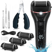 1+8 sada nových elektrických pilníkov na chodidlá na brúsenie päty, nástroje na pedikúru, profesionálna sada nástrojov na starostlivosť o nohy, odstraňovač odumretej stvrdnutej kože a mozoľov