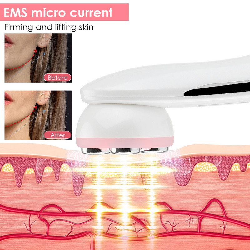 RF EMS mikroáramú mezoterápiás bőremelő masszírozó LED fotonfiatalító szépséggép arcemelő készülék ránctalanító