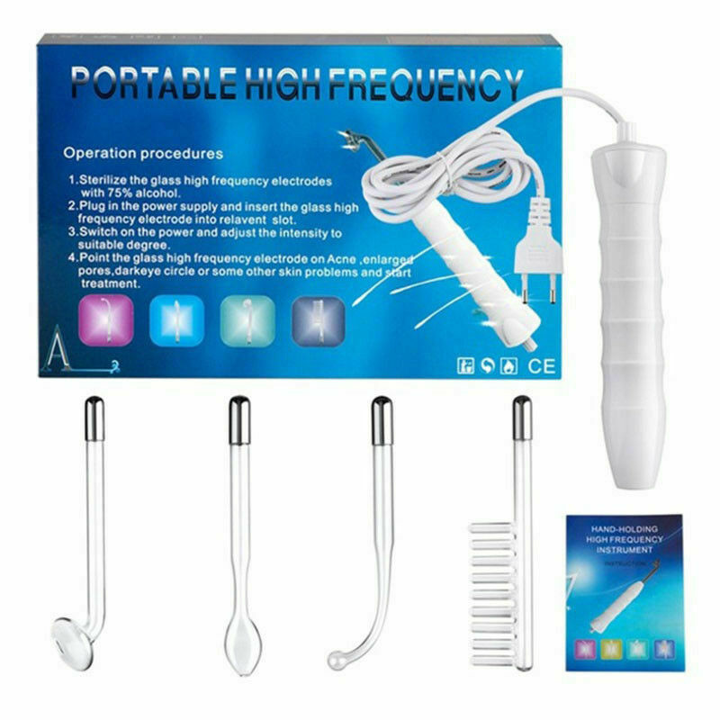 High Frequency Beauty Skin Care Arckezelés Spa Szalon akne Kozmetikai műszer Masszázs Relaxáció ózon elektroterápia fésű arcápolás