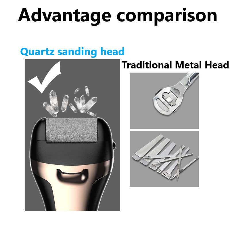 Nova punjiva električna turpija za noge Stroj za uklanjanje žuljeva Uređaj za pedikuru Alati za njegu stopala Stopala za pete Uklanja mrtvu kožu