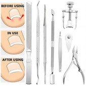 Professionaalsed pediküüri tööriistad sissekasvanud varbaküünte tööriistade komplekt küünte hooldus sissekasvanud varbaküünte eemaldamine korrektsioonlõikurid jalahooldus 5/6/7/8tk