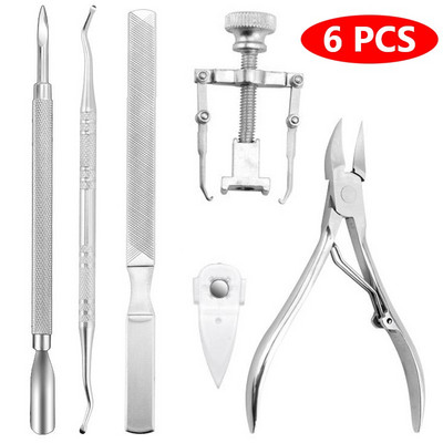 Professionaalsed pediküüri tööriistad sissekasvanud varbaküünte tööriistade komplekt küünte hooldus sissekasvanud varbaküünte eemaldamine korrektsioonlõikurid jalahooldus 5/6/7/8tk
