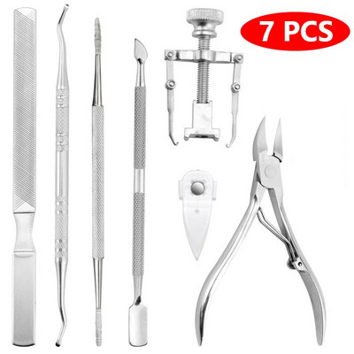 Professionaalsed pediküüri tööriistad sissekasvanud varbaküünte tööriistade komplekt küünte hooldus sissekasvanud varbaküünte eemaldamine korrektsioonlõikurid jalahooldus 5/6/7/8tk