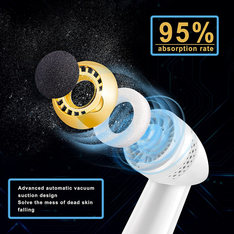 Új elektromos pedikűr sima bőrkeményedés eltávolító USB töltőtalp sarokcsiszoló reszelőkhöz, hordozható tiszta ápolószer