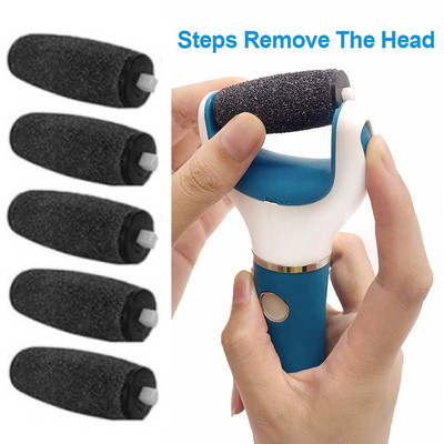 5PCS/10PCS Alat za njegu stopala Glave Pedi Hard Skin Remover Refill Zamjenski valjci za Scholls File Alat za njegu stopala