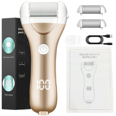 Napunjena električna turpija za stopala za pete Brušenje alata za pedikuru Profesionalni alat za njegu stopala Sredstvo za uklanjanje mrtve tvrde kože žuljeva Učinkovito