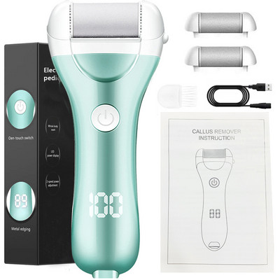 Napunjena električna turpija za stopala za pete Brušenje alata za pedikuru Profesionalni alat za njegu stopala Sredstvo za uklanjanje mrtve tvrde kože žuljeva Učinkovito