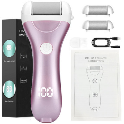 Napunjena električna turpija za stopala za pete Brušenje alata za pedikuru Profesionalni alat za njegu stopala Sredstvo za uklanjanje mrtve tvrde kože žuljeva Učinkovito