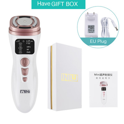EMS mini arcápoló HIFU gép RF rádiófrekvenciás arc lifting ránctalanító készülék mikroáram Beauty LED terápiás bőrápoló eszközök