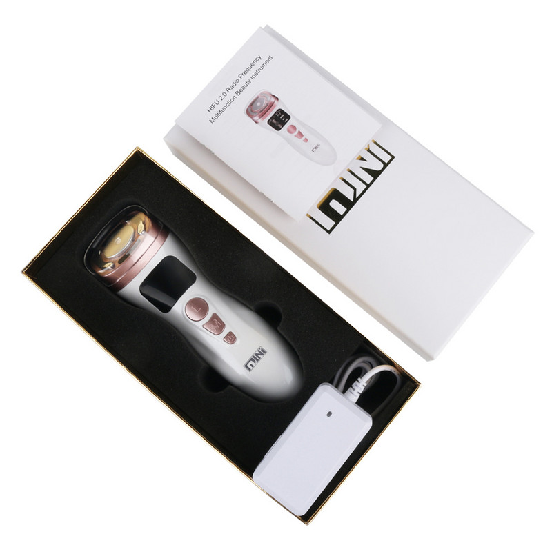 EMS mini arcápoló HIFU gép RF rádiófrekvenciás arc lifting ránctalanító készülék mikroáram Beauty LED terápiás bőrápoló eszközök