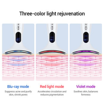 EMS Microcurrent Neck Beauty Device LED φωτόνιο σύσφιξη αναζωογόνησης προσώπου κατά των ρυτίδων Λεπτό διπλό πηγούνι περιποίησης δέρματος Μασάζ προσώπου