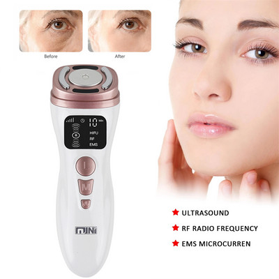 2022 NOU Mini HIFU aparat de generație a 2-a cu ultrasunete RF EMS Microcurent Lifting Strângere Masaj facial Ten Riduri Îngrijirea pielii