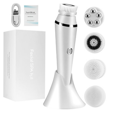 Beauty elektromos arctisztító kefe Face Spa Massager vízálló Spin Sonic hámlasztó arcradír kefe bőrápoló gép