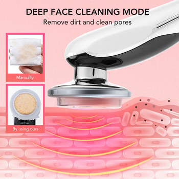 Συσκευή ομορφιάς 7 σε 1 RF&EMS LED Skin Rejuvenation Beauty Anti-aging Facial Lifting Remover Remover Micro Current Vibration Face Massage