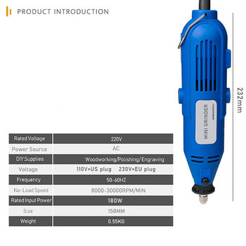 Electric Grinder Mini Drill Rotary Tools Engraver for Dremel Ηλεκτρικά Εργαλεία για Ξύλο Κοπή Μετάλλων Τρίψιμο Γυάλισμα Αξεσουάρ