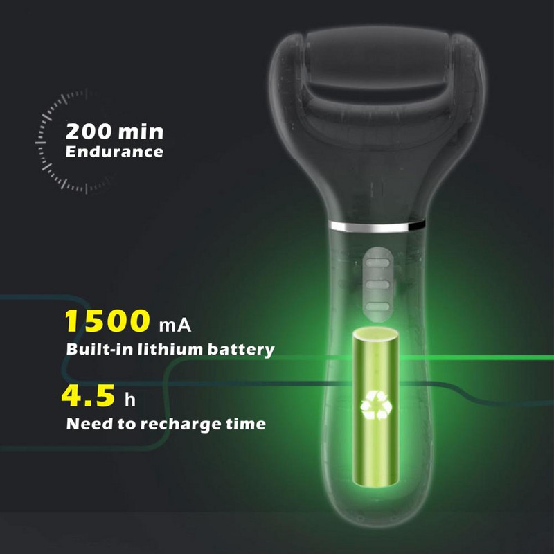 Elektromos lábreszelő ápoló eszköz Lábak kemény, elhalt bőr eltávolító eleme Power Foot USB hámlasztó sarok bőrkeményedés eltávolító pedikűr készülék