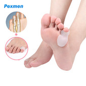 Pexmen 2vnt Tailor's Bunion Corrector Pad Bunionette tiesintuvas Pinky Toe Separator Protector Shield Skausmą malšinantis tarpiklis