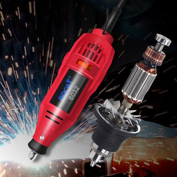 BDCAT 180W Mini Grinder Hand Drill Power Tools Ηλεκτρικό μίνι τρυπάνι γυαλιστικό μηχάνημα με περιστροφικό εργαλείο Dremel Accessories Kit