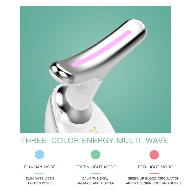 Neck Face Beauty Device LED Red Light Therapy Bőrfeszesítés Csökkenti a dupla állú ráncokat Eltávolítás Lifting Masszírozó Bőrápoló eszközök