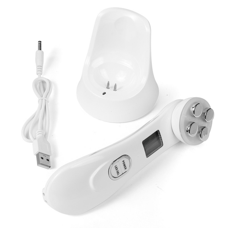 5 In1 RF EMS elektroporációs LED foton fényterápiás szépségápolási eszköz öregedésgátló arc lifting feszesítő szemkörnyékápoló arcmasszírozó