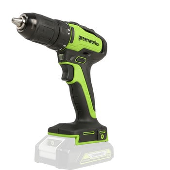 Greenworks 24v Cordless Drill Driver Brushless Motor 35 Nm Ηλεκτρικά εργαλεία με μπαταρία και φορτιστή