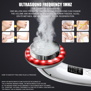 8/6/3 In 1 Υπερηχητικό μηχάνημα Cavitation EMS Body Shaper Tummy Slimming Anticellulite RF LED Face Skin Massager Beauty