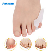 Pexmen 2/4 db Gél Pinky Bunion Corrector lábujjleválasztók Bunionette párnák lábujjtávtartók kukoricakeményedés és hólyagok fájdalomcsillapítására