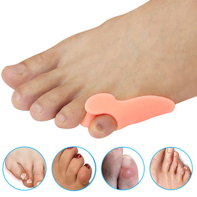Pexmen 2/4 db Gél Pinky Bunion Corrector lábujjleválasztók Bunionette párnák lábujjtávtartók kukoricakeményedés és hólyagok fájdalomcsillapítására