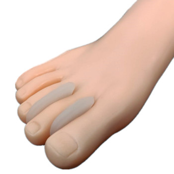10 τεμ./παρτίδα σιλικόνης διαχωριστής δακτύλων καλαμποκιού κάλλος ανακούφιση από τον πόνο Μαξιλάρι επικαλυπτόμενου δακτύλου